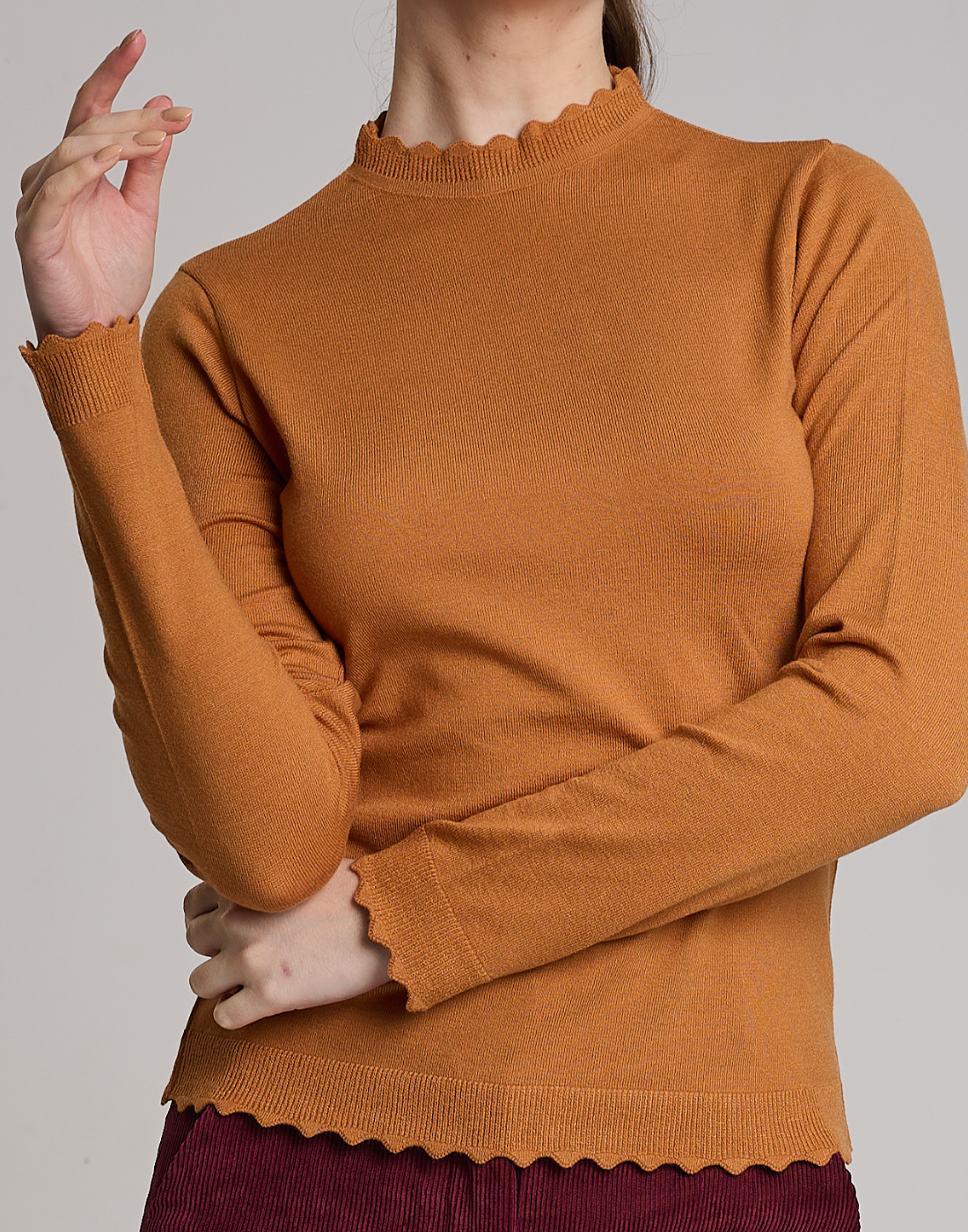 Blusa Gola Islay Caramelo