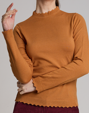 Blusa Gola Islay Caramelo