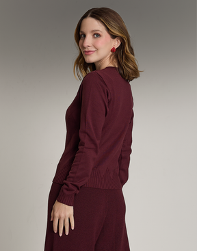 Blusa Losangos Glenroy Bordeaux