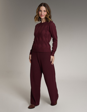 Blusa Losangos Glenroy Bordeaux