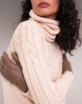 Blusa com Gola Avulsa Lavis Off White