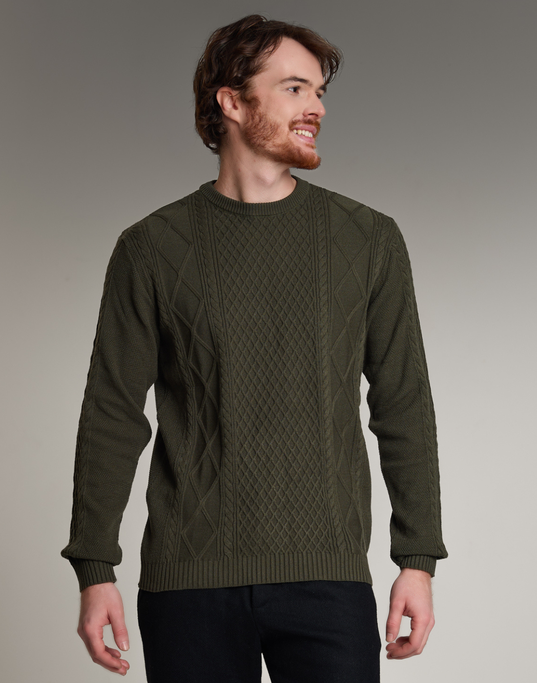 Blusão Aran Highland Verde Escuro