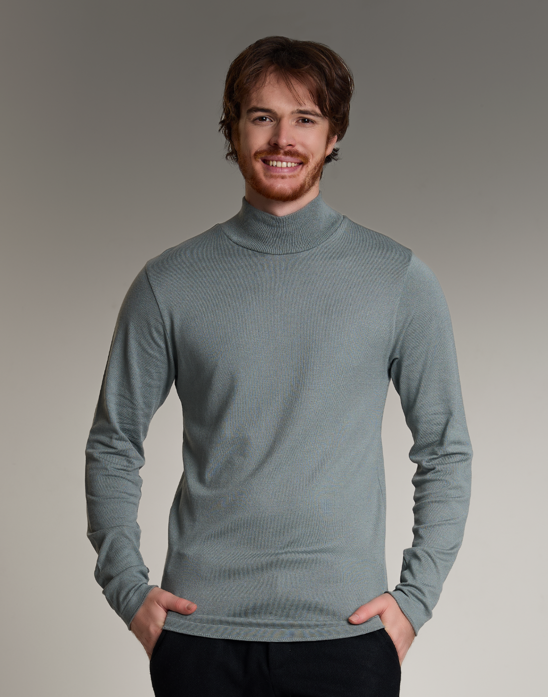 Blusão Gola Alta Soft Fit Cinza