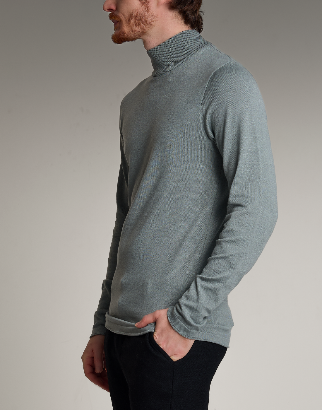 Blusão Gola Alta Soft Fit Cinza