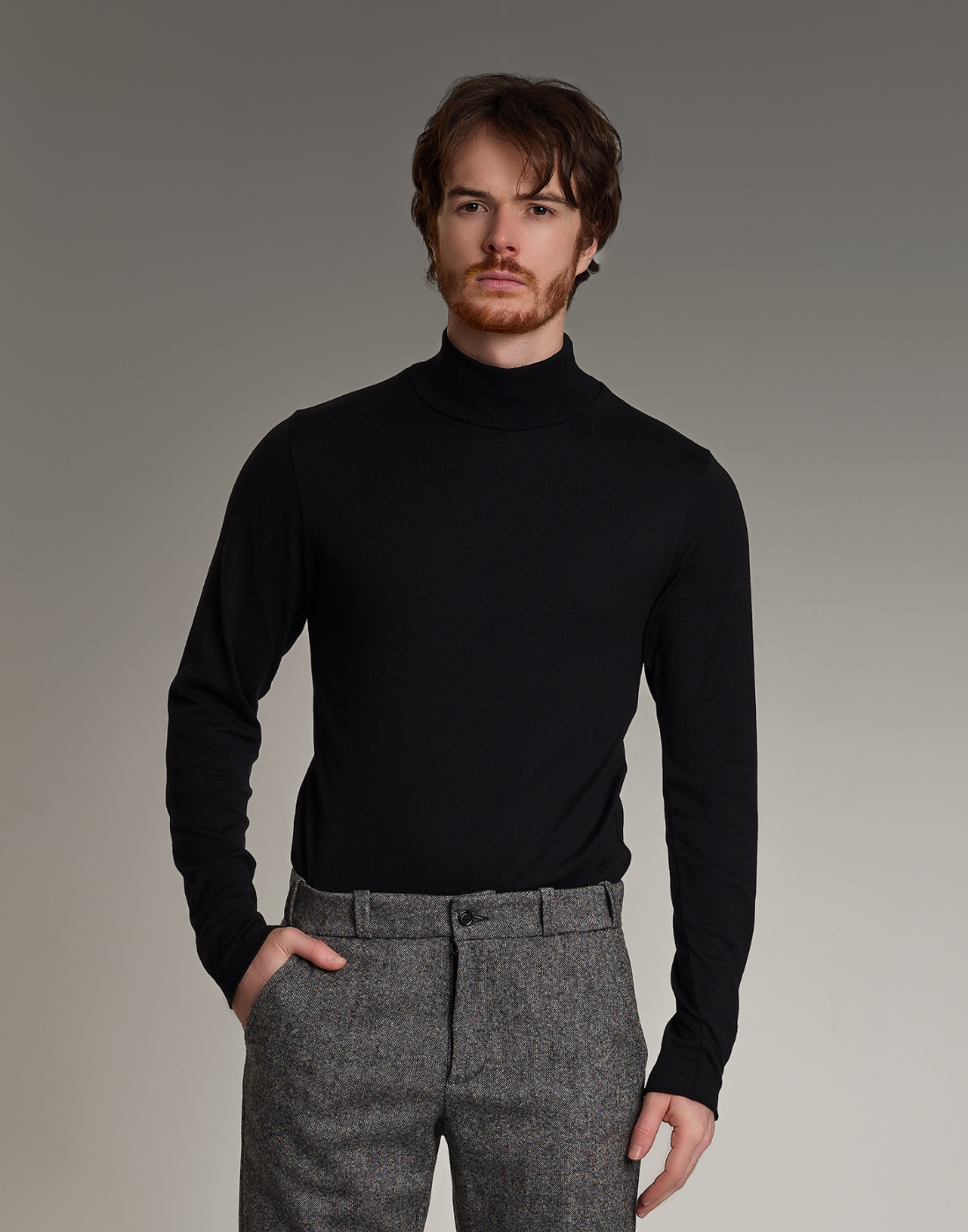 Blusão Gola Alta Soft Fit Preto