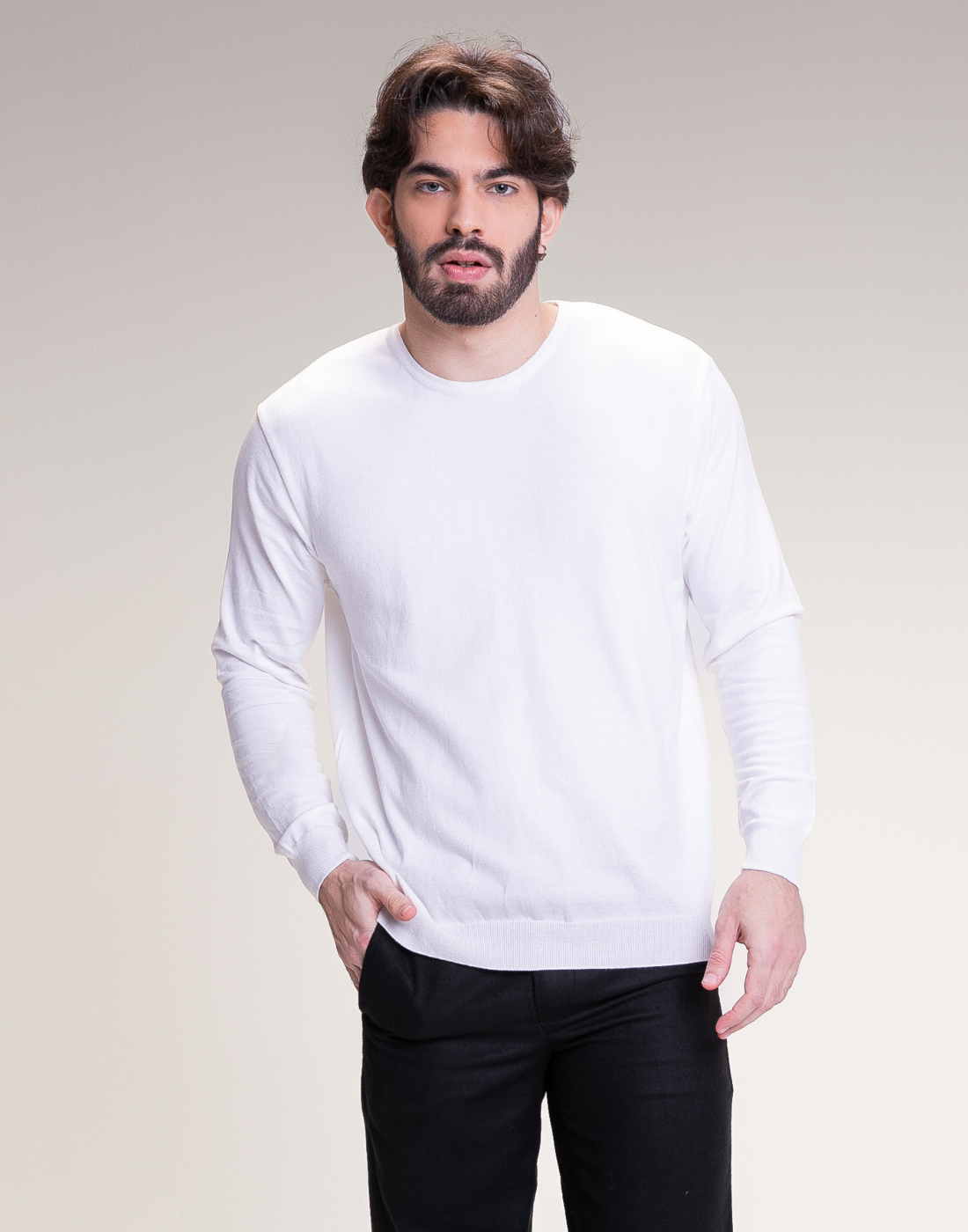 Blusão Viscose Off White