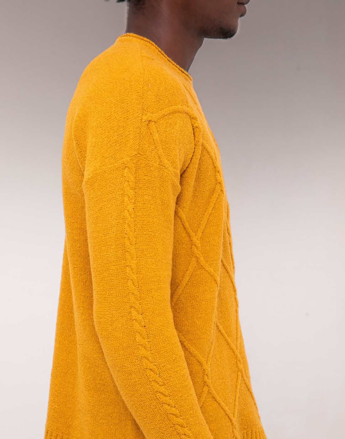 Blusão Aran Losangos Oliz Âmbar