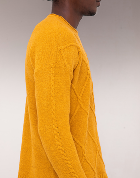 Blusão Aran Losangos Oliz Âmbar