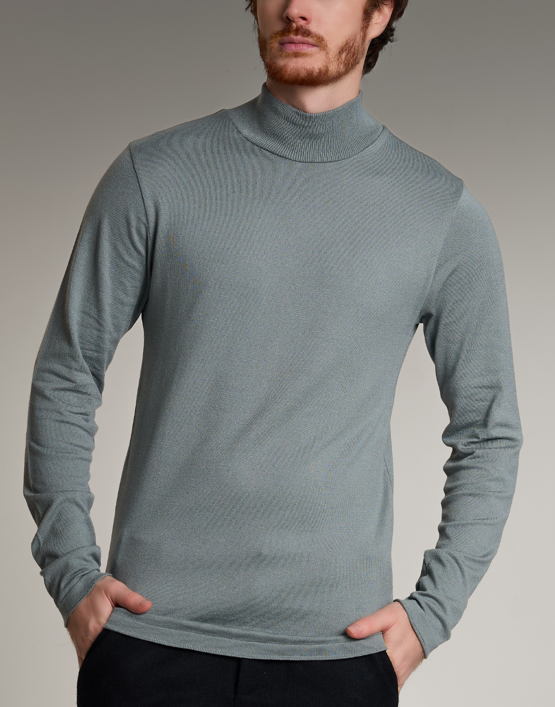Blusão Gola Alta Soft Fit Cinza