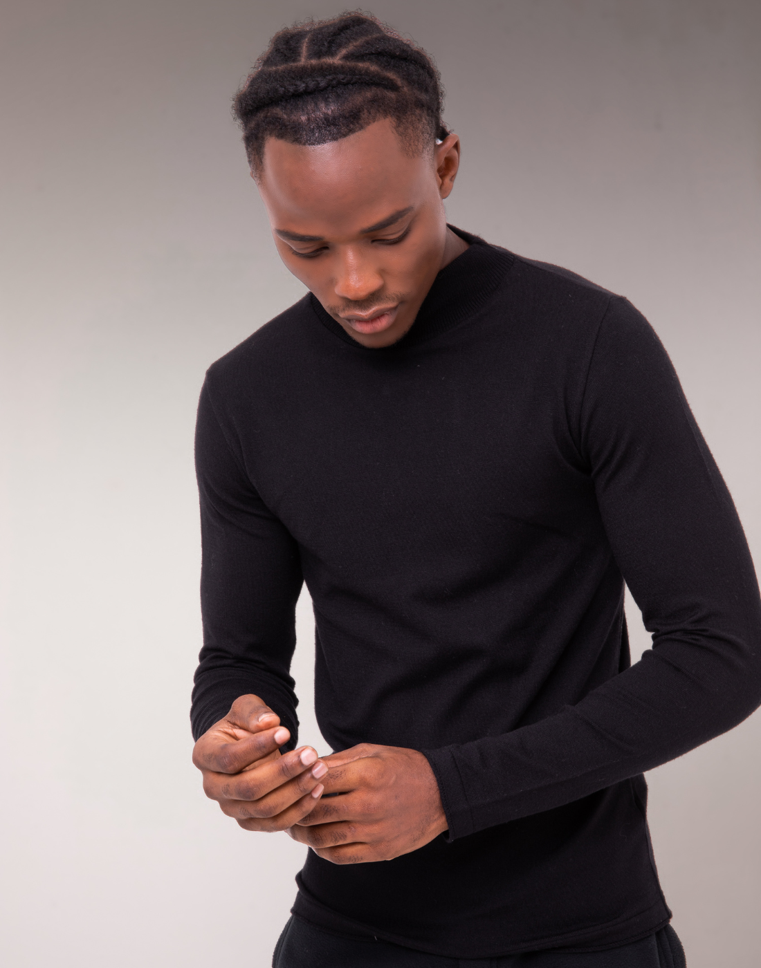 Blusão Gola Alta Spring Preto