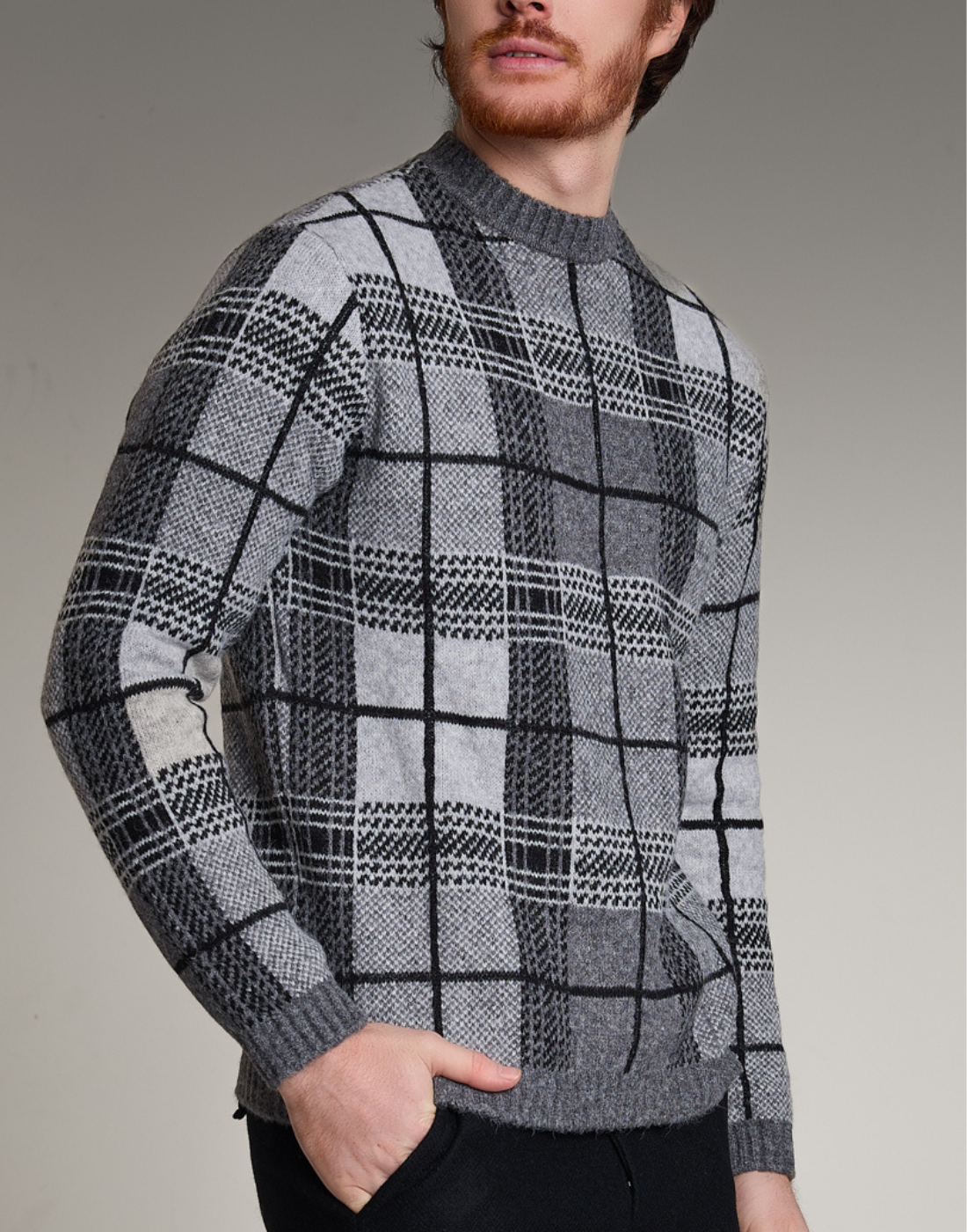 Blusão Tartan Dunbar Chumbo