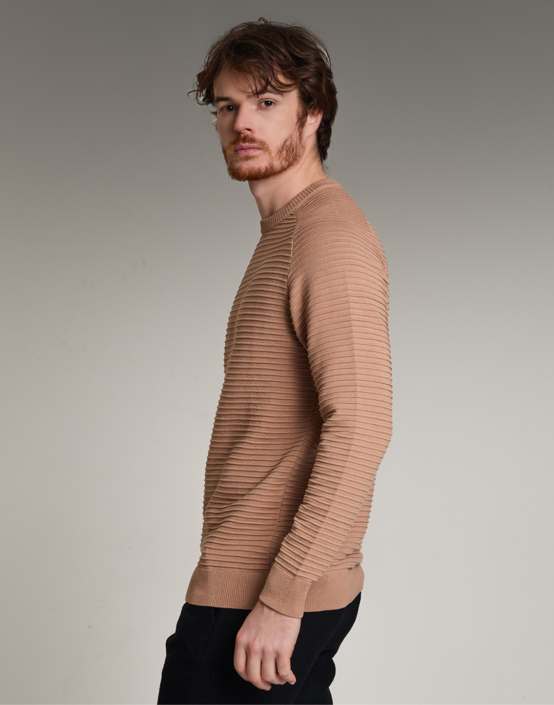 Blusão Listrado Celta Bege