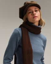 Boina Newsboy Lã Marrom