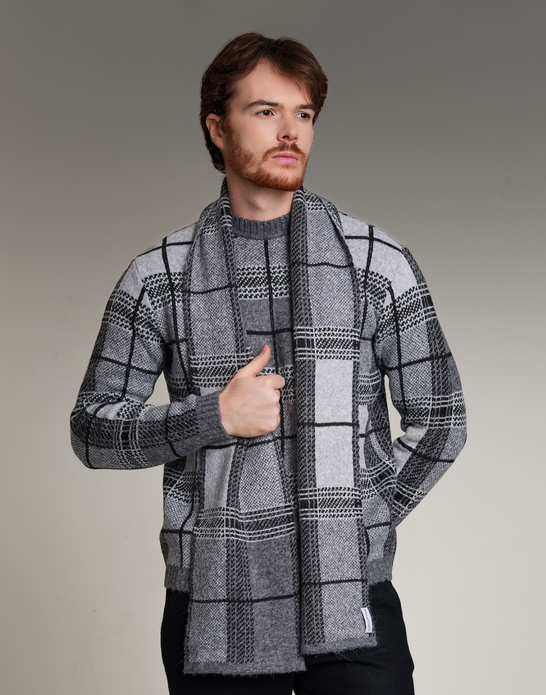 Blusão Tartan Dunbar Chumbo