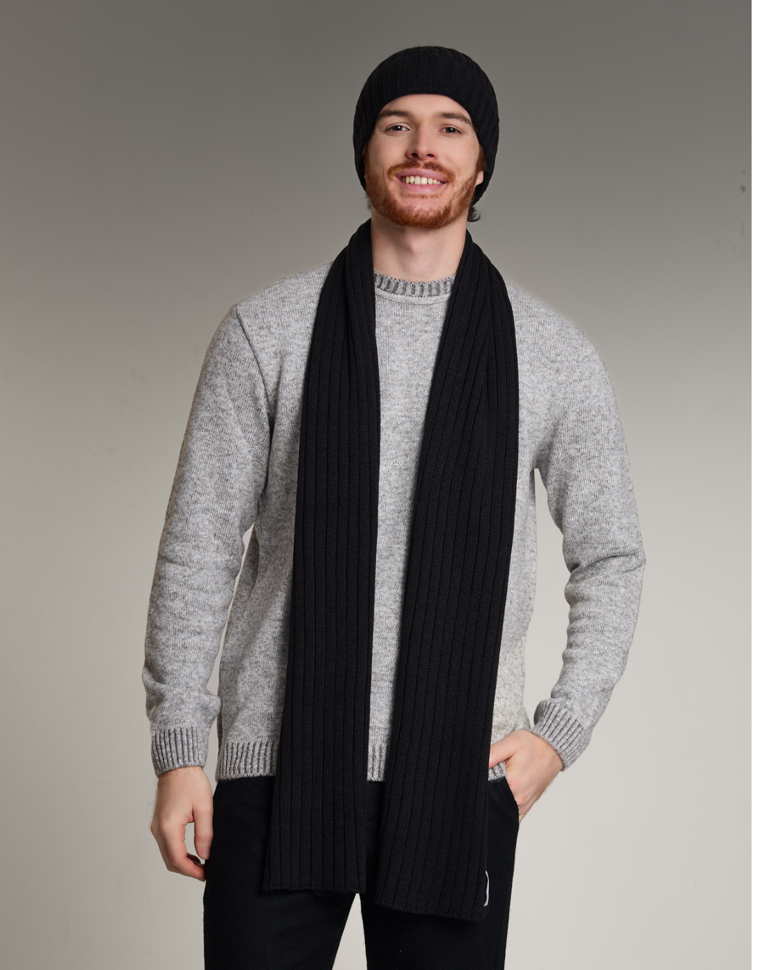 Cachecol Tricot Calone Preto