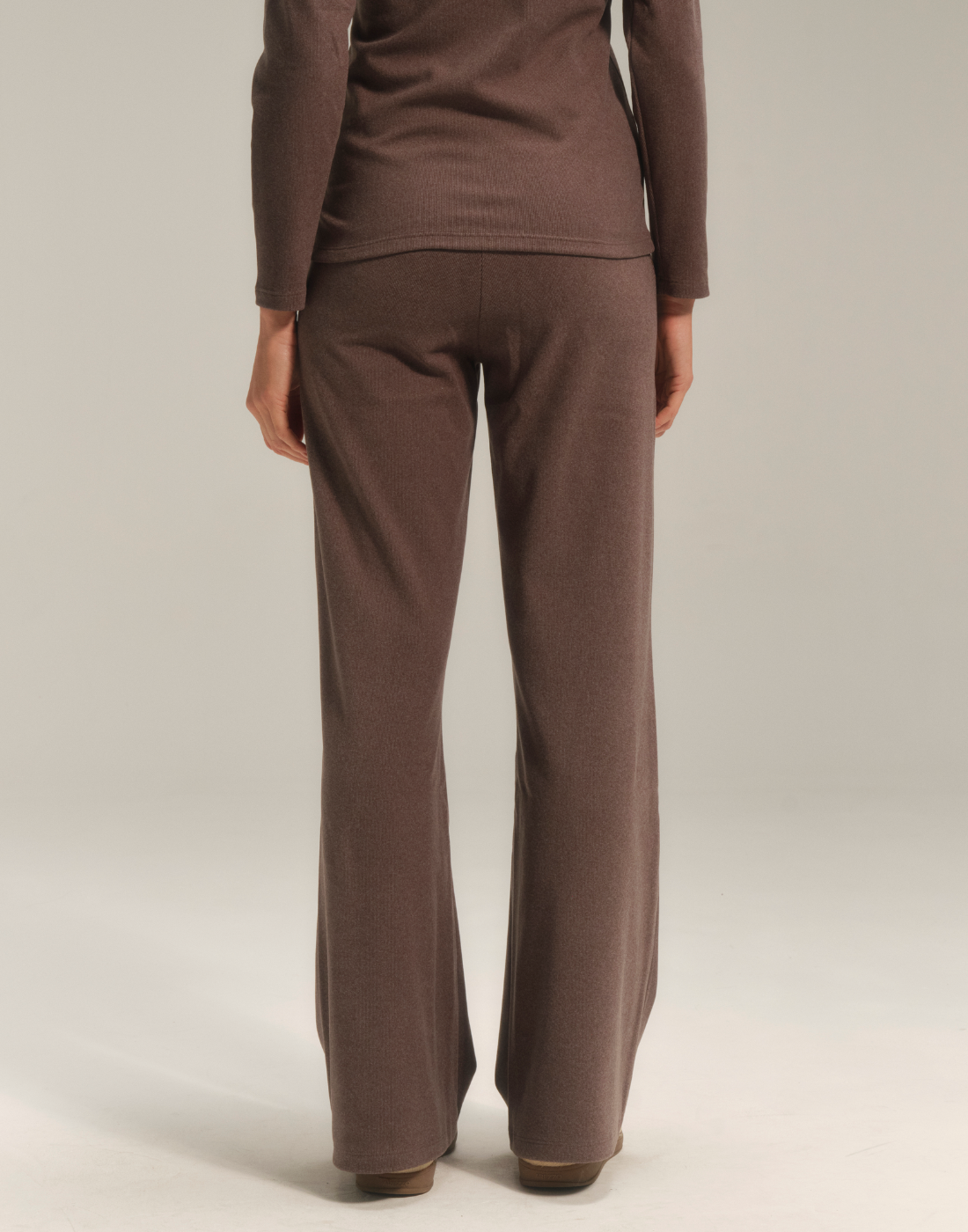 Calça Aire Bolso Curvado Marrom Mescla