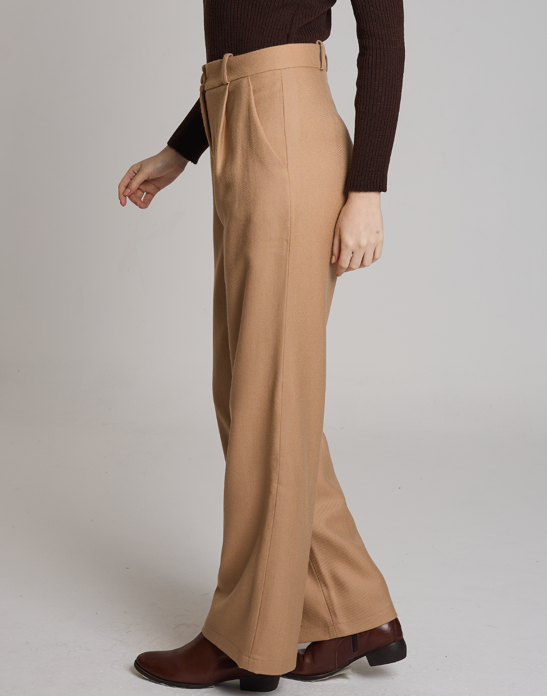 Calça Lã Natural Giada Bege Bloom