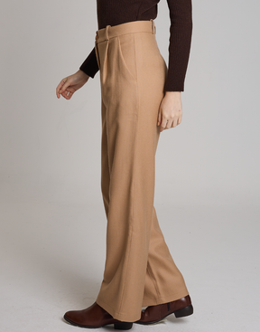 Calça Lã Natural Giada Bege Bloom