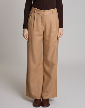 Calça Lã Natural Giada Bege Bloom