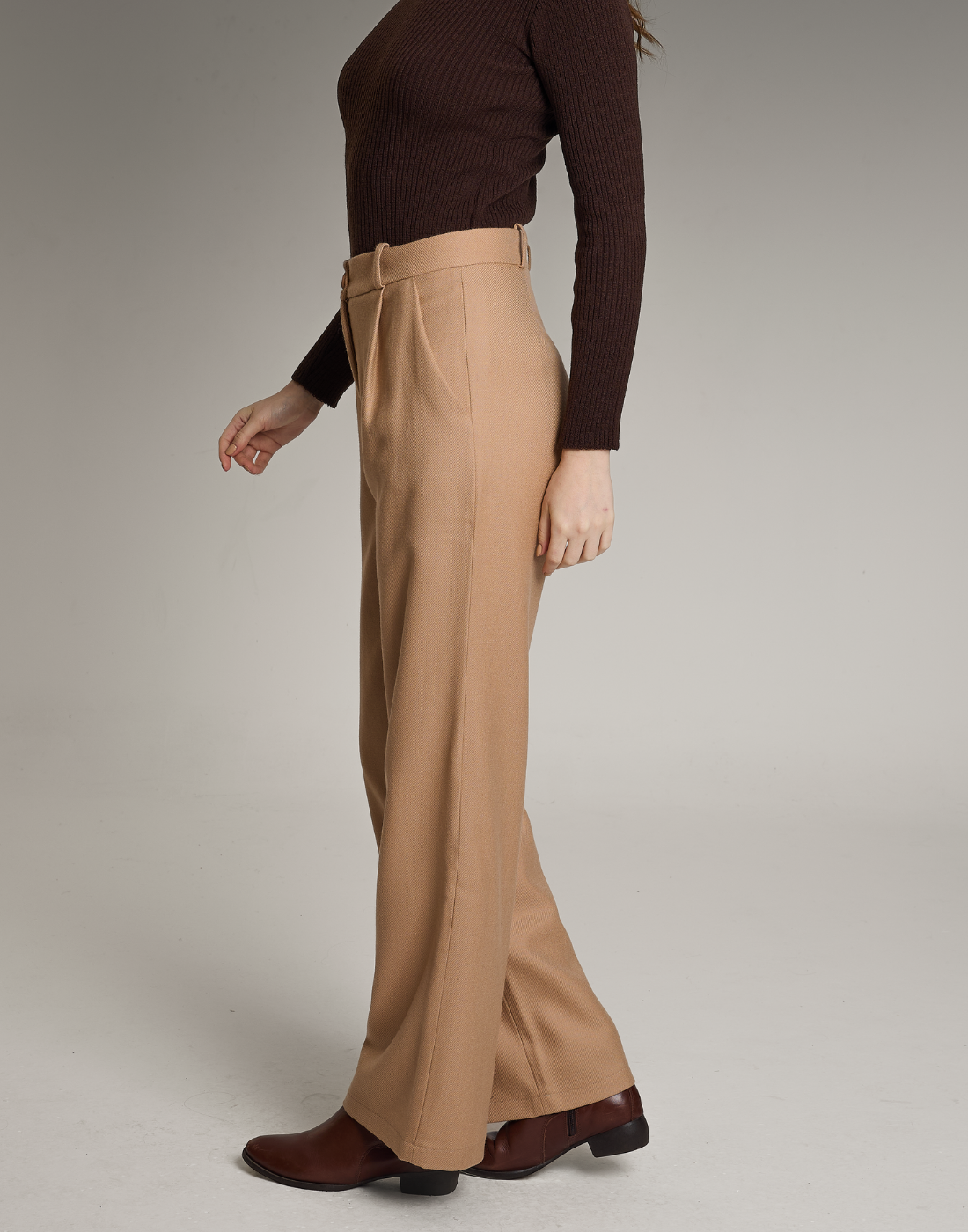 Calça Lã Natural Giada Bege Bloom