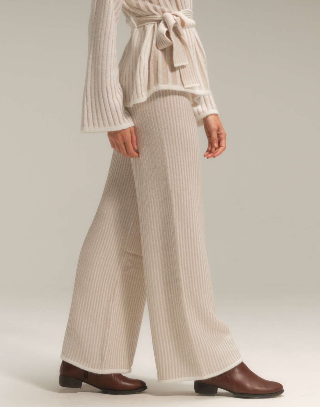 Calça Listrada Nubbis Branco