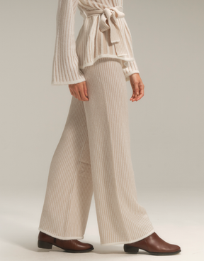 Calça Listrada Nubbis Branco