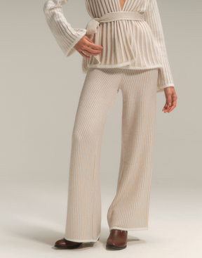 Calça Listrada Nubbis Branco