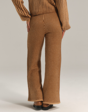 Calça Listrada Nubbis Caramelo Nórdico