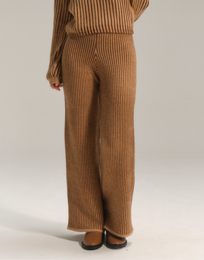 Calça Listrada Nubbis Caramelo Nórdico
