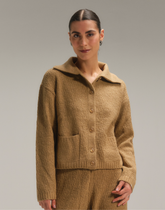Cardigan Rajado Cáqui Bruma