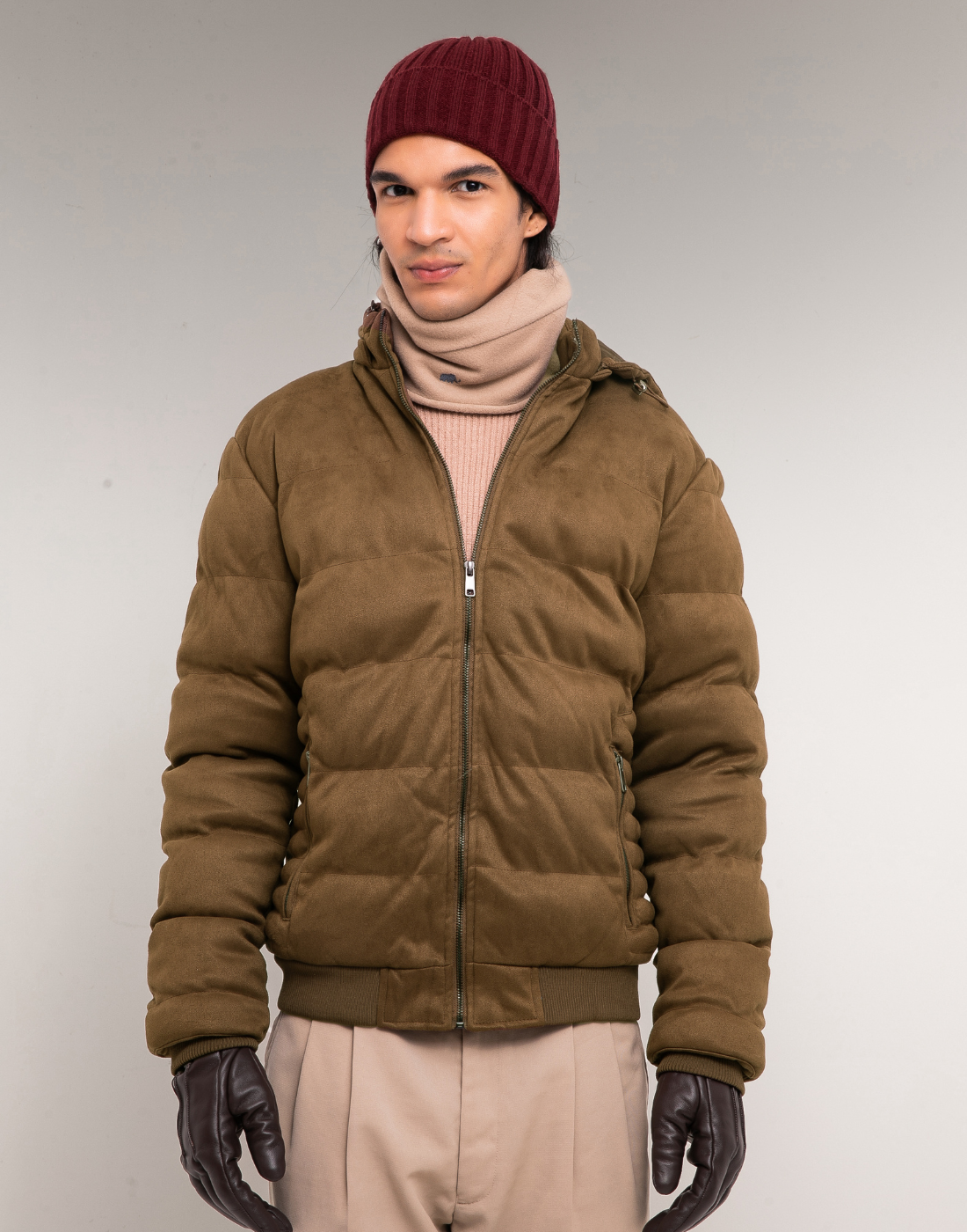 Casaco Doudoune M Suede Jones Marrom