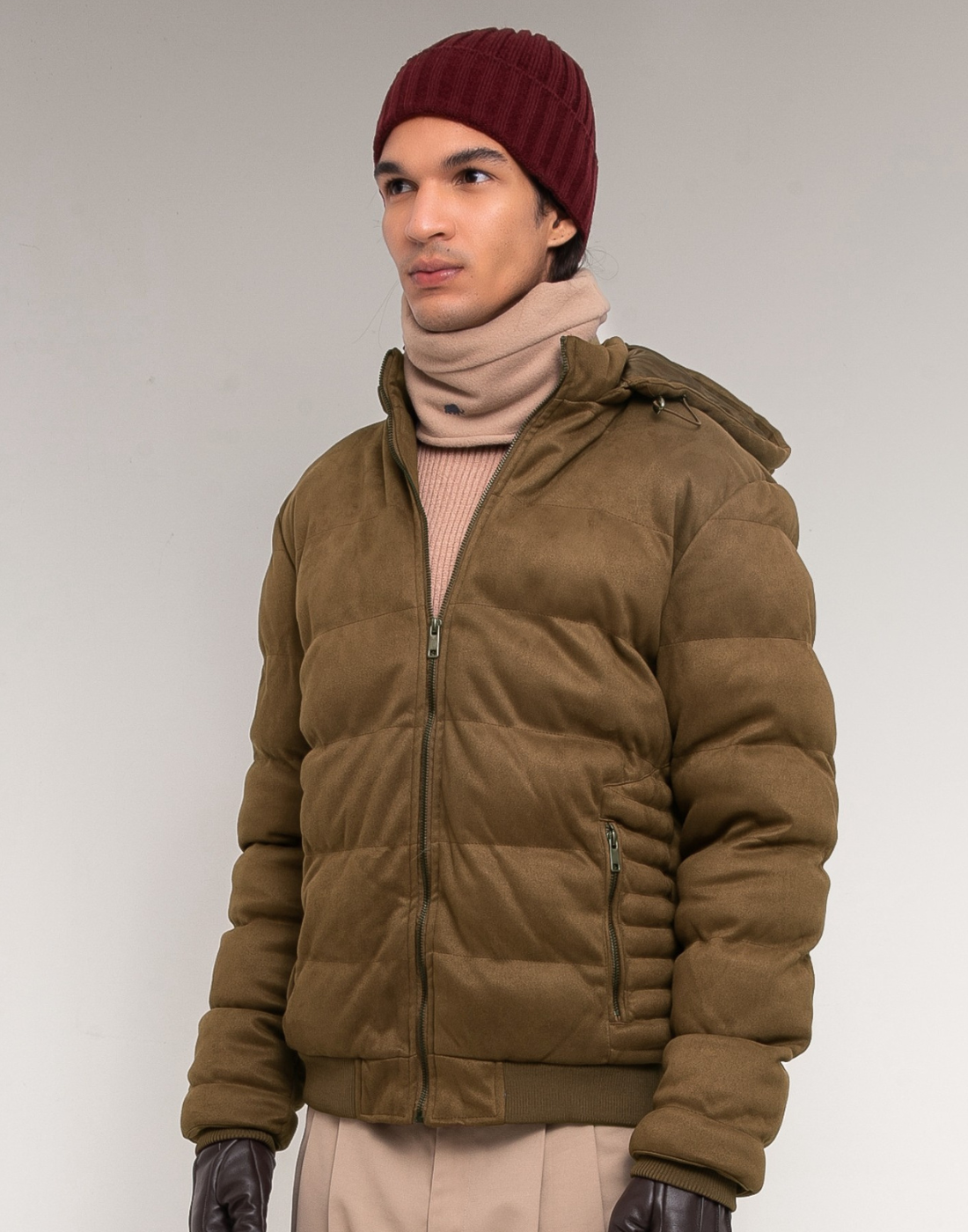 Casaco Doudoune M Suede Jones Marrom