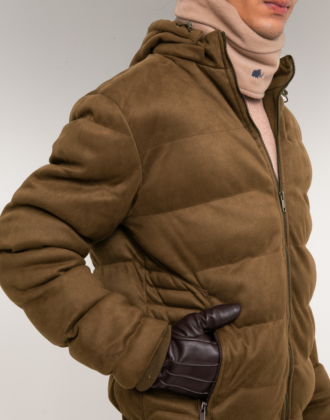 Casaco Doudoune M Suede Jones Marrom