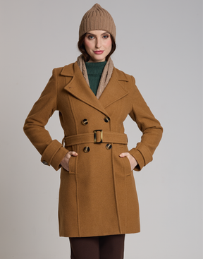 Casaco de Lã Ávola Caramelo Scotch