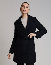 Casaco de Lã Mantova Preto