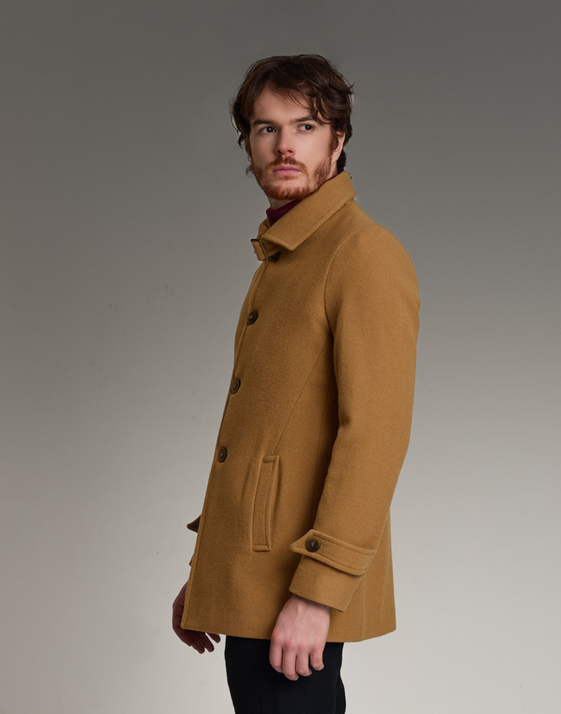 Casaco Lã Uruguaia Malvin Caramelo Trufado