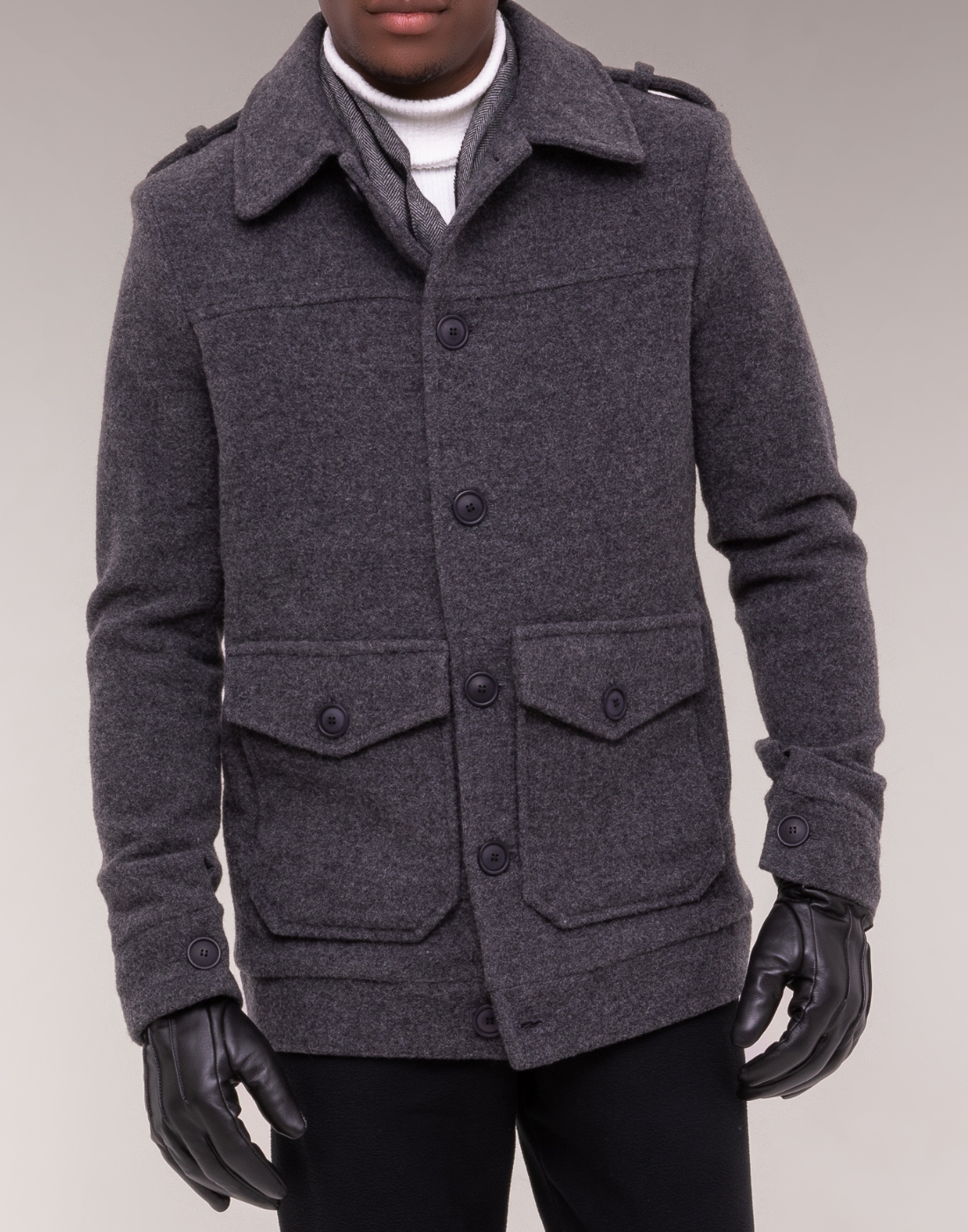 Casaco Lã Premium Giorgio Chumbo