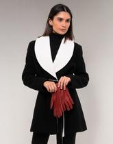 Casaco Lã Premium Martini Preto e Branco