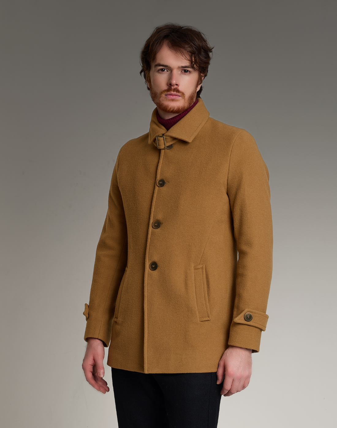 Casaco Lã Uruguaia Malvin Caramelo Trufado