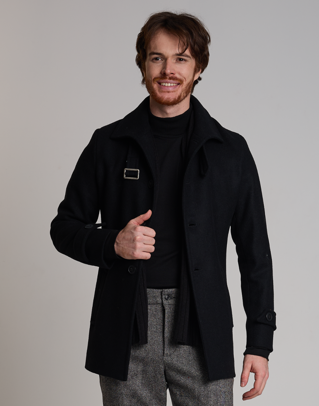 Casaco Lã Uruguaia Malvin Preto