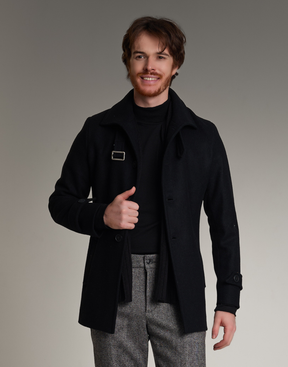 Casaco Lã Uruguaia Malvin Preto