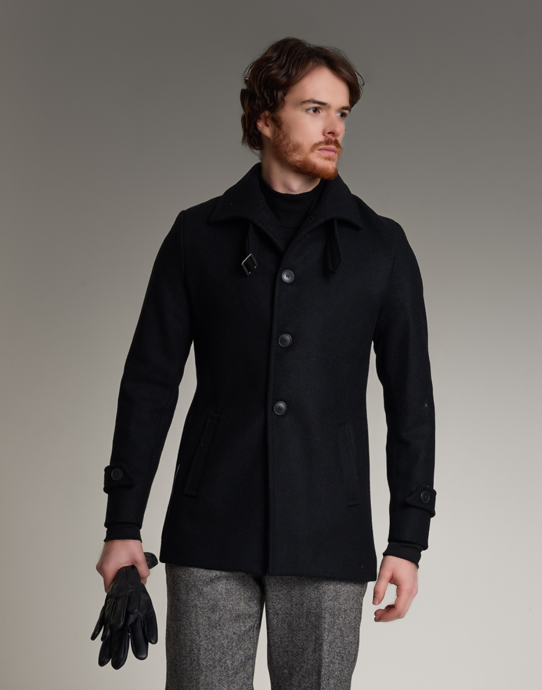 Casaco Lã Uruguaia Malvin Preto