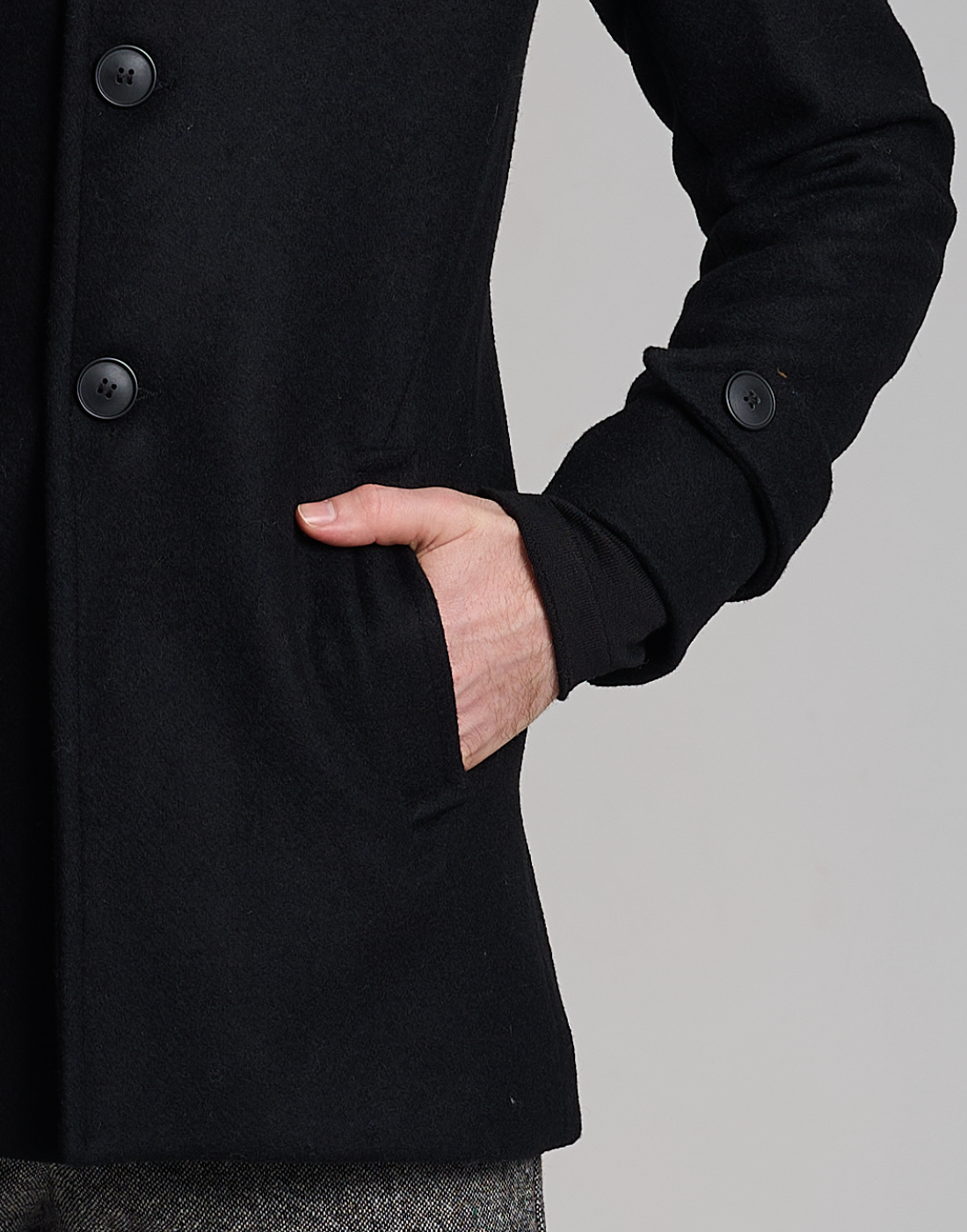 Casaco Lã Uruguaia Malvin Preto