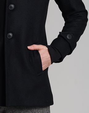 Casaco Lã Uruguaia Malvin Preto