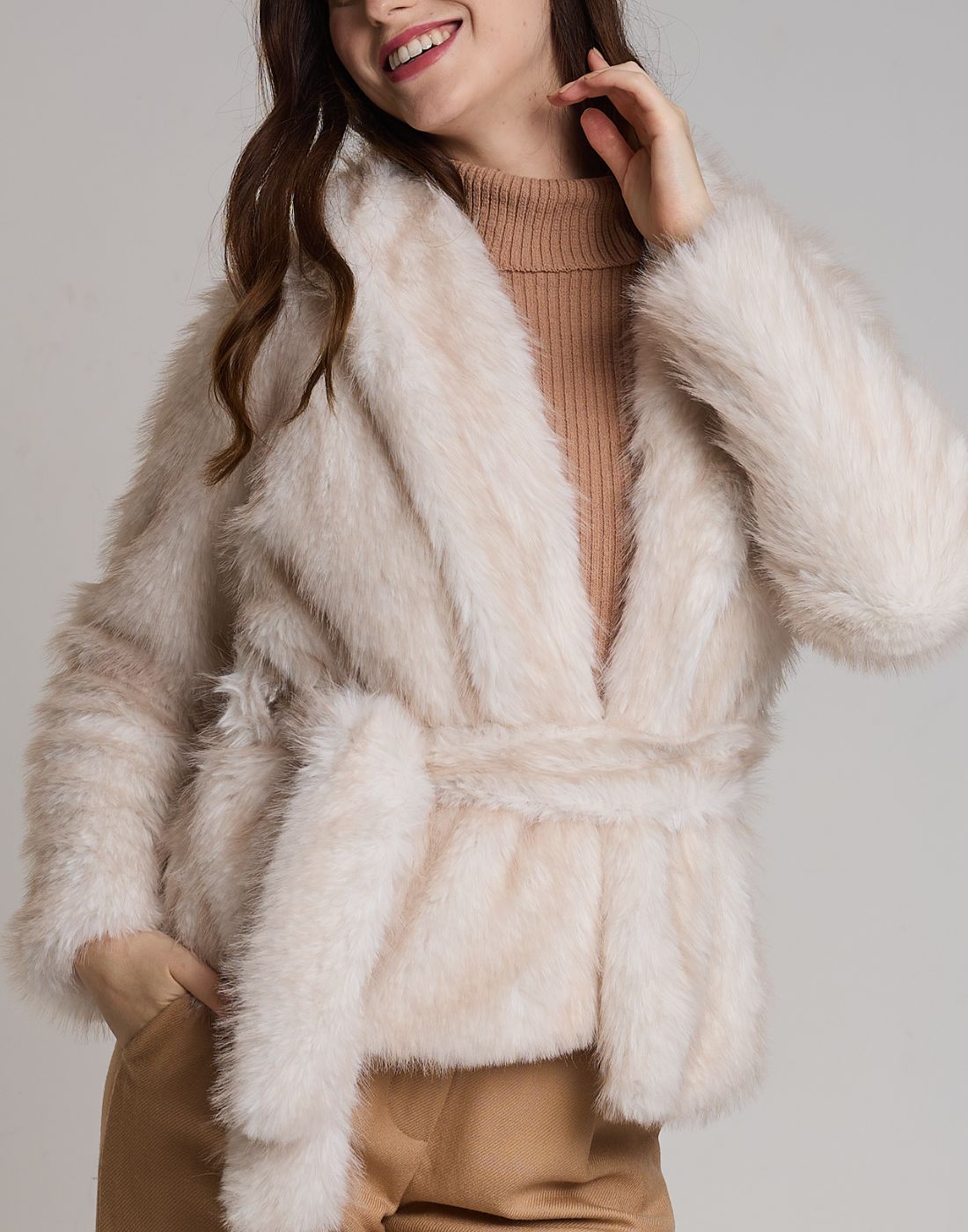 Casaco Fake Fur Boreal Off