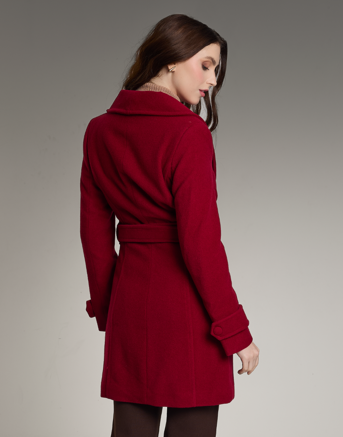 Casaco de Lã Mantova Vermelho