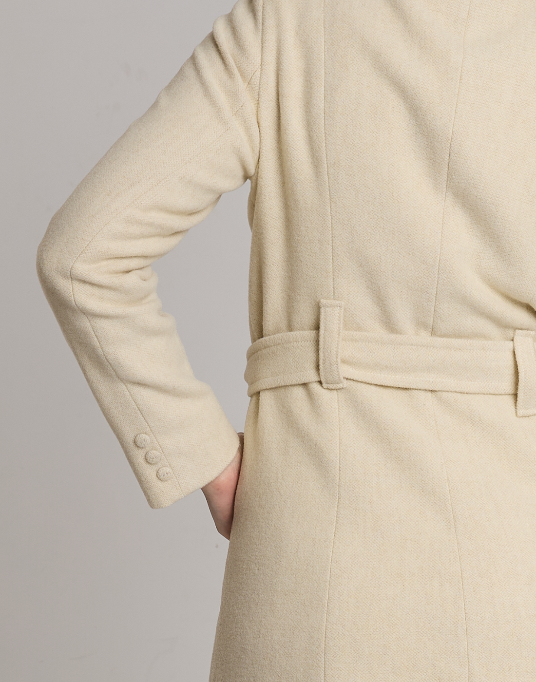 Casaco de Lã Savona Bege Bloom