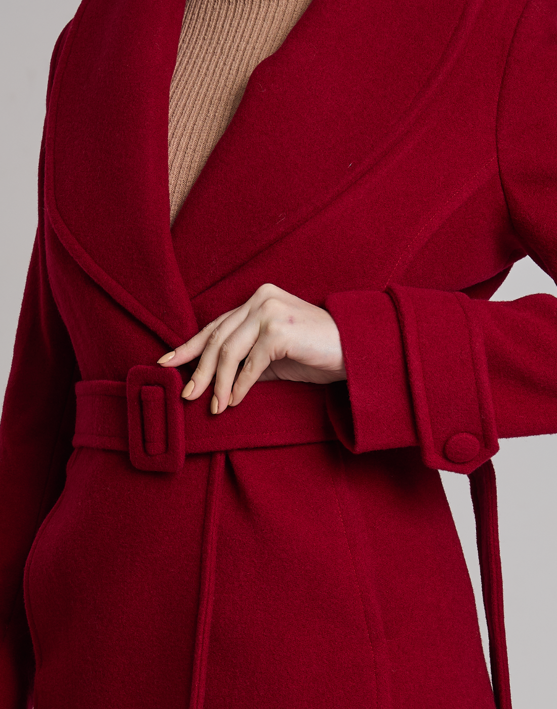 Casaco de Lã Mantova Vermelho