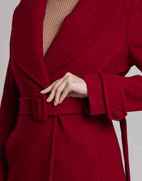 Casaco de Lã Mantova Vermelho