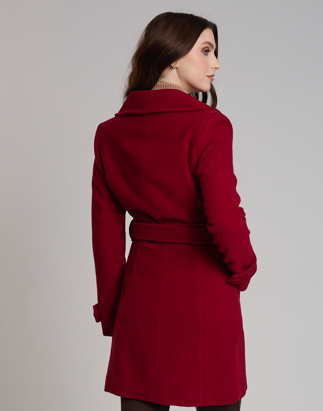 Casaco de Lã Mantova Vermelho